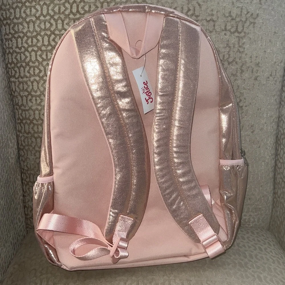 Justice rose‎ gold quilted unicorn initial Z